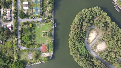 Miri, Sarawak Malaysia - May 2, 2022: The Landmark and Tourist Attraction areas of the of Miri...