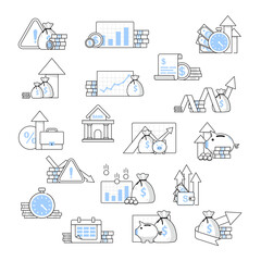 Investment analysis concept banner,Financial planning,Data analysis concept,Business concept for marketing ,analysis and brainstorm,flat design icon vector illustration