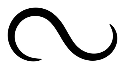 Abstrakte Welle als Dekoelement