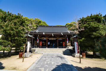 山口県萩市の松蔭神社の外観