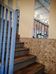 Staircase leading to the second floor