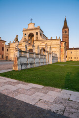 Fototapeta na wymiar View of san benedetto po, Mantua, Lombardy, Italy
