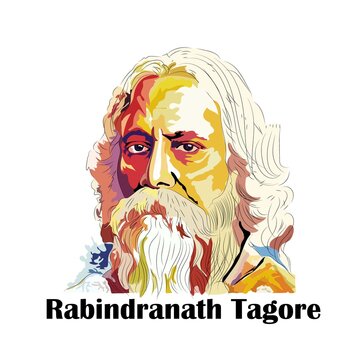 March 2020: Rabindra Jayanti vector Abstract.EPS 10