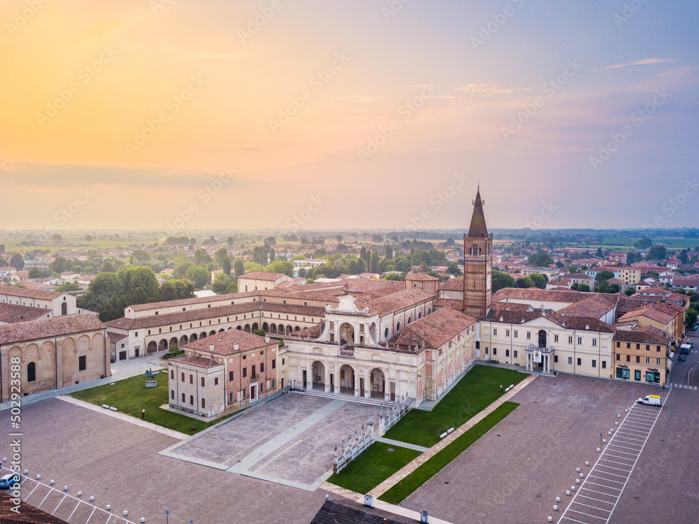 Wall mural View of san benedetto po, Mantua, Lombardy, Italy