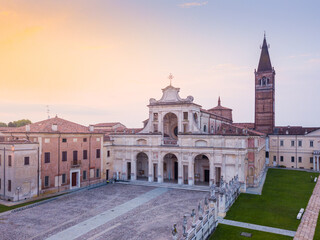 Naklejka premium View of san benedetto po, Mantua, Lombardy, Italy