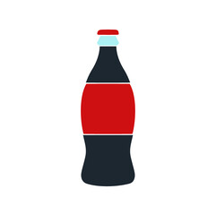 Plastic bottle with soda drink icon