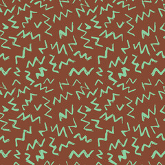 Vector Seamless Hand Drawn Scribble Pattern. Minimal Artistic Sketch Endless Print.