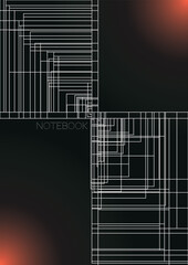 Minimal Minimal Geometric Vector Poster Design with Lines and Gradient Colorful Circles. Collection of Abstract Backgrounds for Covers, Flyers, Templates, Booklets, Cards, Brochures, Branding, etc.