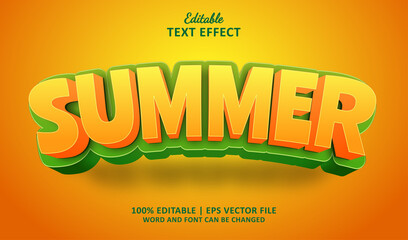 Summer Editable Text Effect Style