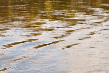 Pattern formed by flowing water. background. No people. Copy space.