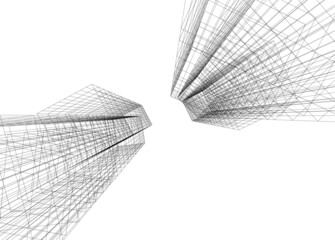 abstract architectural sketch