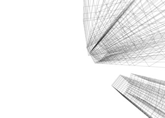 abstract architectural sketch