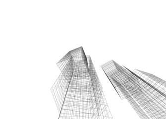 abstract architectural sketch