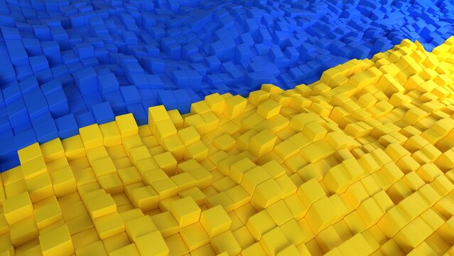 Abstract Ukraine geometric background