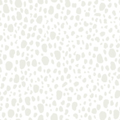 Seamless animal hand drawn pattern. Wild gray jungle texture. Vector illustration