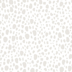 Seamless animal hand drawn pattern. Wild gray jungle texture. 