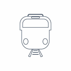 Train icon vector background