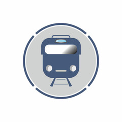 Train icon vector background