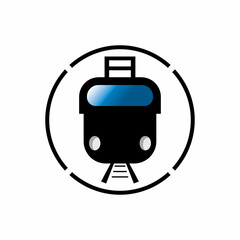 Train icon vector background