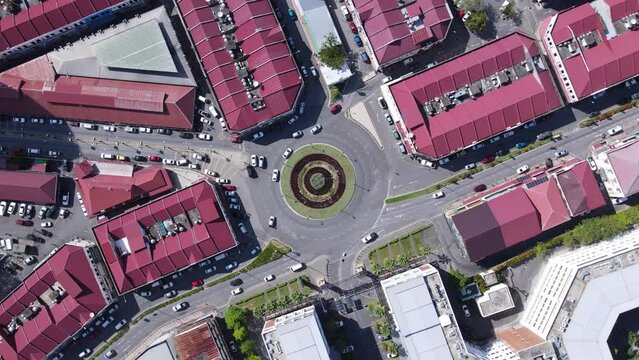 Miri, Sarawak Malaysia - May 2, 2022: The Landmark and Tourist Attraction areas of the of Miri City, with its famous beaches, rivers, city and scenic surroundings