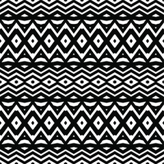 seamless pattern.Simple stylish abstract geometric background. Monochrome image. Black and white color. Design for decor, prints, textile.Design element for prints. 