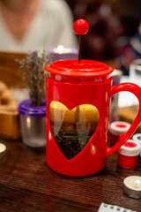 cup of coffee with cinnamon