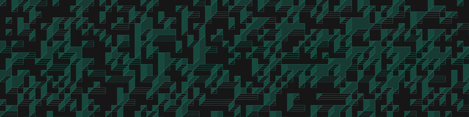 Implementation of Edward Zajec’s “Il Cubo” from 1971. Essentially a Truchet tile set of 8 tiles and rules for placement art illustration