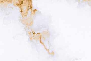 3d rendering of golden marble texture on white background