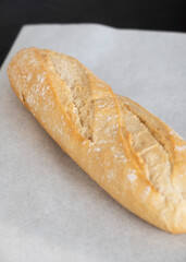 White bread on parchment