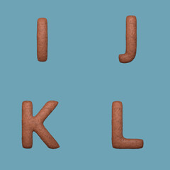 Clay Alphabet Renderings