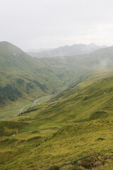 Naklejka premium A hiking path from Karteis to Tappenkarsee, the Austrian Alps