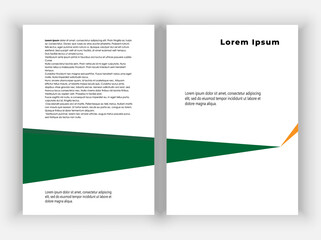Creative brochure. A SIMPLE BROCHURE WITH ONE TRIANGLE