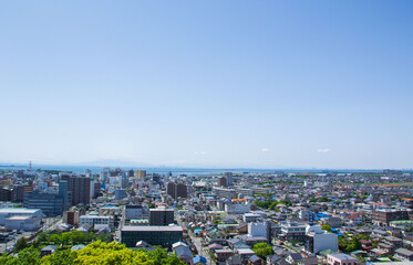 Fototapeta premium 千葉県木更津市の町並み