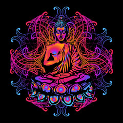 Buddha and mandala 3