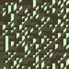 Implementation of Edward Zajec’s “Il Cubo” from 1971. Essentially a Truchet tile set of 8 tiles and rules for placement art illustration