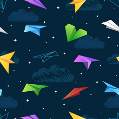 Colofrul paper airplanes pattern
