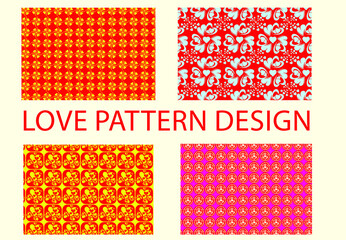 Hearts pattern design. Love concept. Design of textures and backgrounds