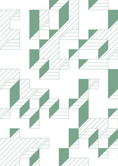 Implementation of Edward Zajec’s “Il Cubo” from 1971. Essentially a Truchet tile set of 8 tiles and rules for placement art illustration