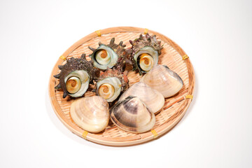 サザエとハマグリのイメージ画像	