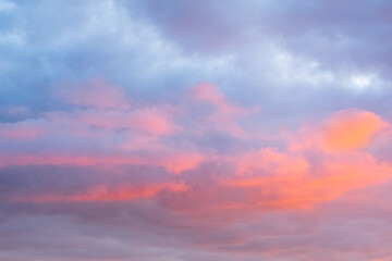 sky with clouds during sunset or sunrise