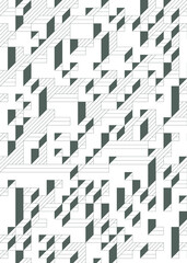 Implementation of Edward Zajec’s “Il Cubo” from 1971. Essentially a Truchet tile set of 8 tiles and rules for placement art illustration