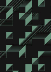 Implementation of Edward Zajec&rsquo;s &ldquo;Il Cubo&rdquo; from 1971. Essentially a Truchet tile set of 8 tiles and rules for placement art illustration