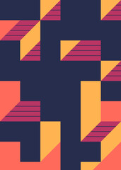 Implementation of Edward Zajec’s “Il Cubo” from 1971. Essentially a Truchet tile set of 8 tiles and rules for placement art illustration