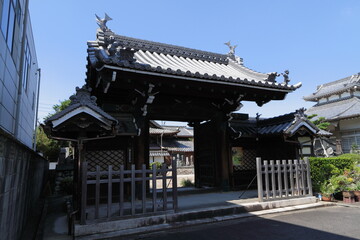 西林寺　山門(旧建中寺の門)　愛知県　小牧市