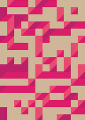 Implementation of Edward Zajec’s “Il Cubo” from 1971. Essentially a Truchet tile set of 8 tiles and rules for placement art illustration