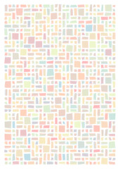 Fototapeta premium Offset Quads generative art background art illustration