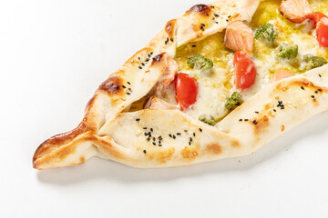 Traditional arabic pizza lahmacun pide