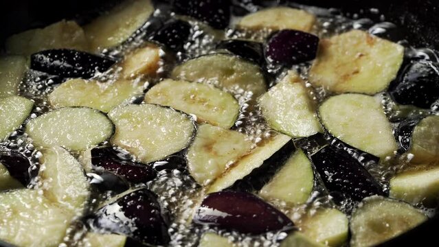 Northeast China's specialty home-cooked dish - garlic roasted eggplant cubes