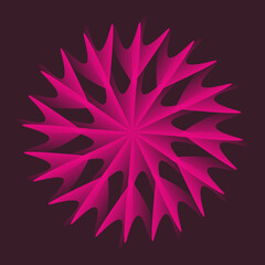 abstract pink flower
