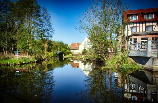 Spreewald - Schlepzig -  Brandenburg - Deutschland - Hintergrund - Landschaft - Natur - Wasser - Fluss - High quality photo